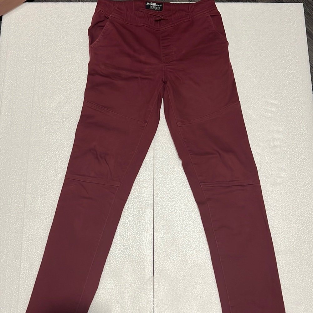 Buffalo David Bitton burgandy khaki dress pants